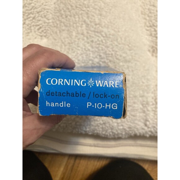 Corning Ware Detachable Handle With Box P10HG Vtg Tool Casserole Dish Skillets - Picture 5 of 12